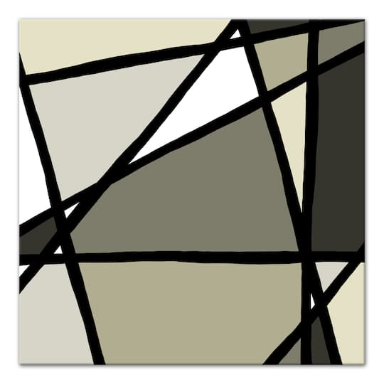 Neutral Modern Abstract 24" x 24" Canvas Wall Art